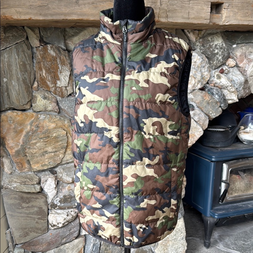 Swiss Tech Camo Puffer Vest Men’s Small Hunting Outdoor 34/36